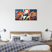 NACHTLEBEN VON SCHWEINEN VEGAS 5 LEINWANDDRUCK (Insitu (Schlafzimmer))