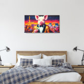 NACHTLEBEN VON SCHWEINEN VEGAS 7 LEINWANDDRUCK (Insitu (Schlafzimmer))