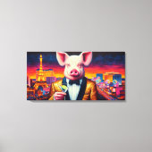 NACHTLEBEN VON SCHWEINEN VEGAS 7 LEINWANDDRUCK (Vorderseite)