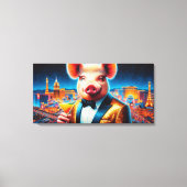 NACHTLEBEN VON SCHWEINEN VEGAS 8 LEINWANDDRUCK (Vorderseite)