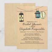 Nachtleuchten Bridal Dusche Einladungen (Vorne/Hinten)
