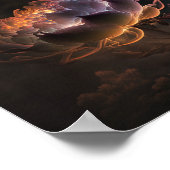 Nachtliche Blume Poster (Ecke)