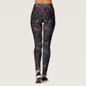 Nächtliche Blüte Leggings (Rückseite)