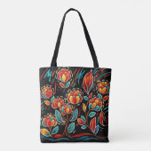 Nächtliche Blüte Tasche (Rückseite)