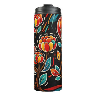 Nächtliche Blüte Thermosbecher