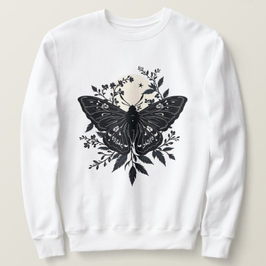 Nächtliche Blüten Sweatshirt (Design vorne)