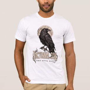 Nächtliche Gothic-Raben-Mond-Dunkel-Vintage-Seele T-Shirt