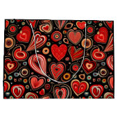 Nachtliche Liebe Große Geschenktüte (Rückseite)