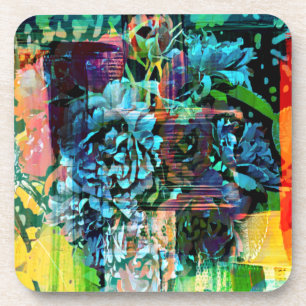 Nachtliche Rose Getränkeuntersetzer