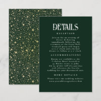 nächtliche Sterne Emerald Green Wedding Details