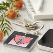 Nächtliche Umarmung Schlüsselanhänger (Vorderseite rechts)