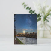 nächtliche Zeitmessung Postkarte (Stehend Vorderseite)