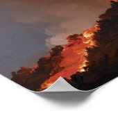 Nächtlicher Ausbruch des Vesuvs Poster (Ecke)