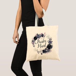 Nächtlicher Blumenkranz Elegante Brautjungfer Tragetasche