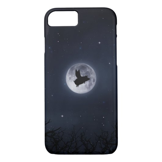 nächtlicher Fliegenschwein iPhone Fall Case-Mate iPhone Hülle (Rückseite)
