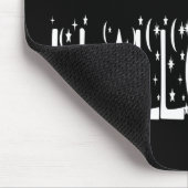 nächtlicher Happy Halloween Text Mousepad (Ecke)