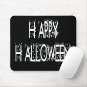 nächtlicher Happy Halloween Text Mousepad (Mit Mouse)