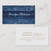 Nächtlicher Himmel mit Mond Visitenkarte (Vorne/Hinten)