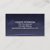 Nächtlicher Himmel - Visitenkarte (Rückseite)