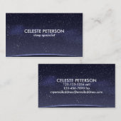 Nächtlicher Himmel - Visitenkarte (Vorne/Hinten)