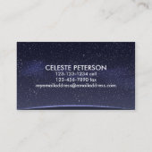 Nächtlicher Himmel - Visitenkarte (Rückseite)