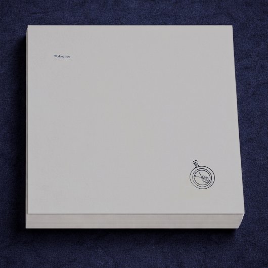 Nächtliches Studium dunkle Akademie-Taschenuhr Post-it Klebezettel