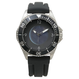 Nachtlicht auf der Erde (Western Hemisphäre) Armbanduhr