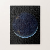 Nachtlicht auf der Erde (Western Hemisphäre) Puzzle (Vertikal)