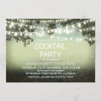 Nachtlicht Cocktail Party Einladung