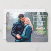 Nachtlicht Fotovorlage Hochzeitseinladung Einladung (Vorderseite)