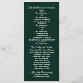 Nachtlicht Glühwürmchen mason jar Hochzeitsprogram Programm (Rückseite)