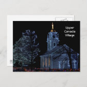 Nachtlicht - Oberkanadisches Dorf Postkarte (Vorne/Hinten)