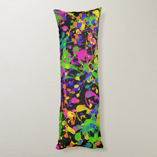 Nachtlicht Paint Spritzer Seitenschläferkissen (Rückseite (Vertikal))