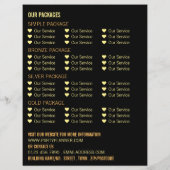 Nachtlicht, Party-Event-Plannerwerbung Flyer (Hinten)