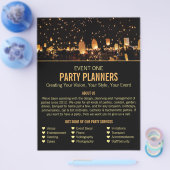 Nachtlicht, Party-Event-Plannerwerbung Flyer (Einzeln)