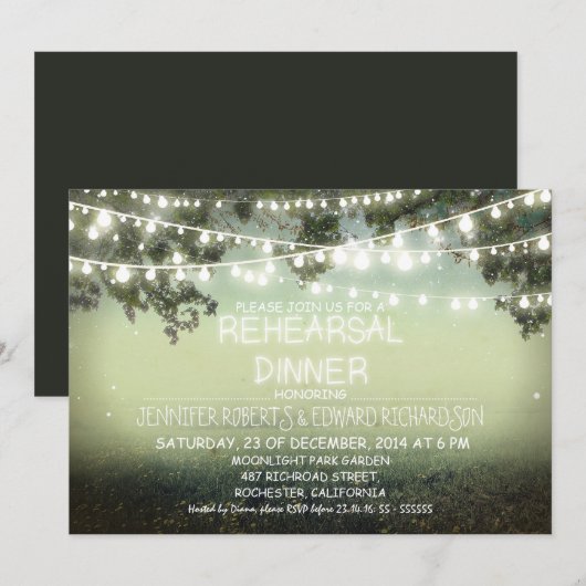 Nachtlicht - Probe - Einladung (Vorne/Hinten)