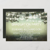 Nachtlicht rustikale Graduation Party Einladungen (Vorne/Hinten)