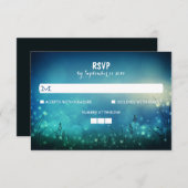 Nachtlicht Rustikale Hochzeitskarten RSVP Karte (Vorne/Hinten)