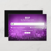 Nachtlicht Rustikale Hochzeitskarten RSVP Karte (Vorne/Hinten)