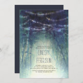 Nachtlicht Rustikales Brautparty Einladung (Vorne/Hinten)