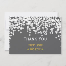 Nachtlicht Star Lights Gelb Grau Vielen Dank Dankeskarte