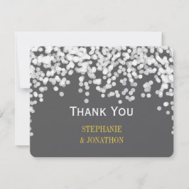 Nachtlicht Star Lights Gelb Grau Vielen Dank Dankeskarte