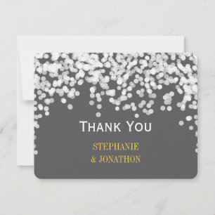 Nachtlicht Star Lights Gelb Grau Vielen Dank Dankeskarte