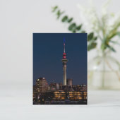 Nachtlicht von Auckland, Sky Tower, Postkarte (Stehend Vorderseite)
