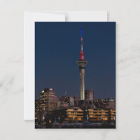 Nachtlicht von Auckland, Sky Tower,