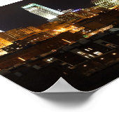 Nachtlicht von Omaha Poster (Ecke)