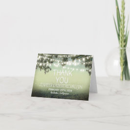 Nachtlichter rustikale Danksagungen Dankeskarte