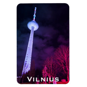 Nachtlichter, sowjetische Höhen: Vilnius Fernsehtu Magnet