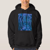Nachtlichttunnel Hoodie Schlicht Black (Vorderseite)