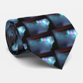 Nachtlila Aqua-Krawatte Niagara Falls Kanada Krawatte (Gerollt)